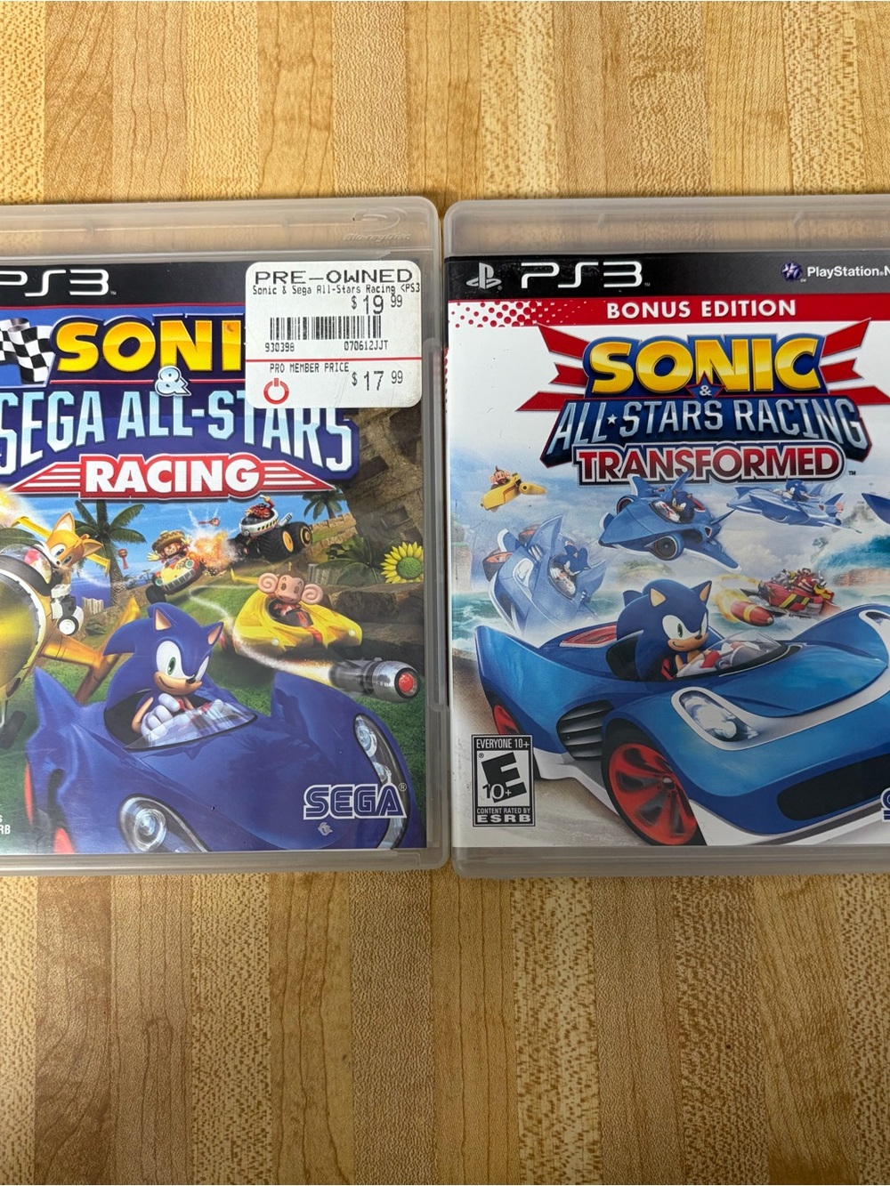 Sony PS3 Sonic All-Stars Racing Transformed - Blue & Red Cover